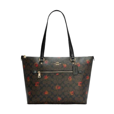Coach Gallery Tote Bag Poppy Floral