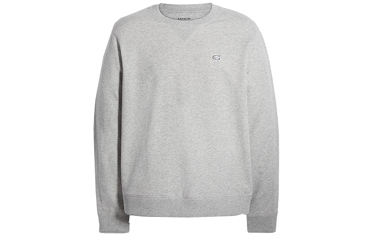 Coach Grey Logo Pullover Sweatshirt Long Sleeve C7827-LTE
