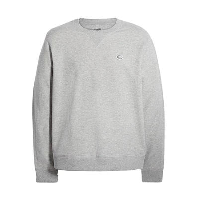 Coach Grey Logo Pullover Sweatshirt Long Sleeve C7827-LTE
