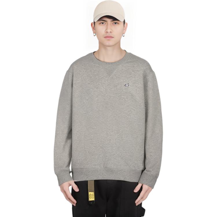 Details for Coach 灰色標誌長袖連帽衫 C7827-LTE