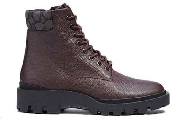 Coach High-Top Leather Boots 'Reddish Brown' C7077_OXB Order Coach High-Top Leather Boots 'Reddish Brown' C7077_OXB