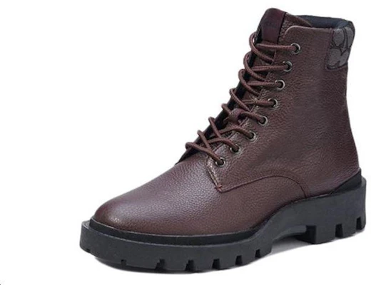 Coach High-Top Lederstiefel ''Rotbraun'' C7077_OXB Shop Coach High-Top Lederstiefel ''Rotbraun'' C7077_OXB