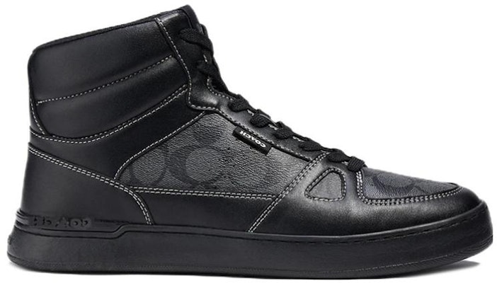Sneaker Kulit High-Top Coach 'Black Fashion' CC736_BLK Order Sneaker Kulit High-Top Coach 'Black Fashion' CC736_BLK