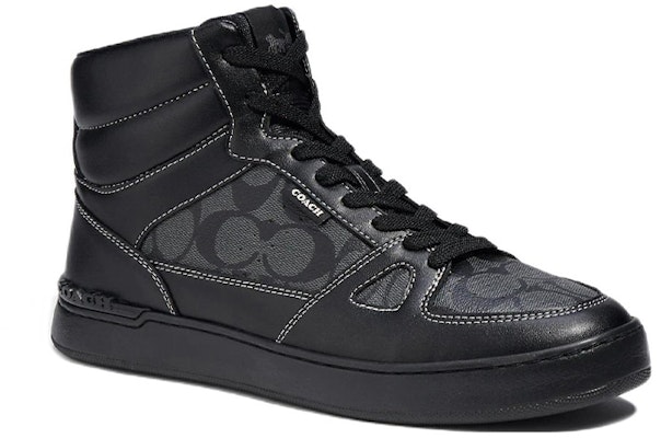 Sneaker Kulit High-Top Coach 'Black Fashion' CC736_BLK Lookbook Sneaker Kulit High-Top Coach 'Black Fashion' CC736_BLK