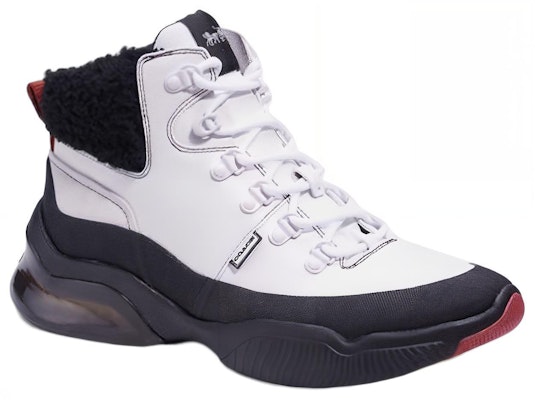 Coach High-Top Leather Sneaker 'White' C8697_QPP Order Coach High-Top Leather Sneaker 'White' C8697_QPP