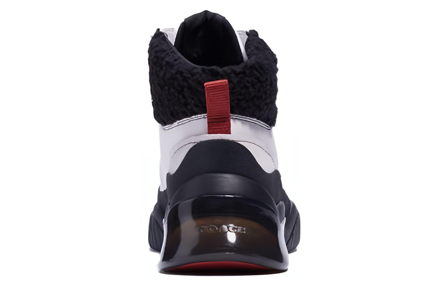 Shop 코치 화이트 가죽 하이탑 스니커즈 C8697_QPP