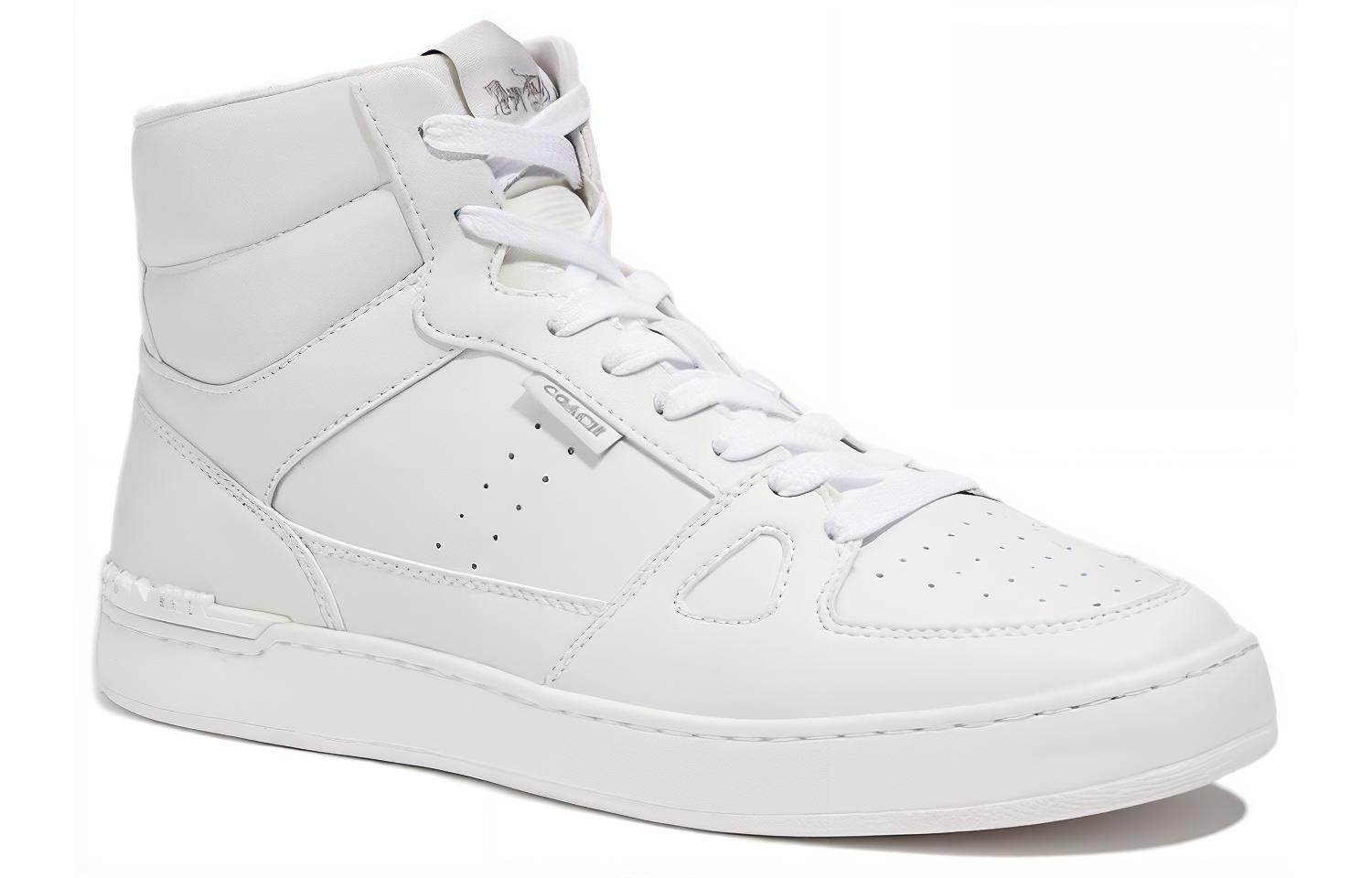 Order 蔻驰高帮皮革休闲运动鞋'白色舒适' CC737_0PI