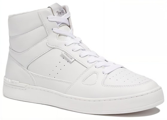 Coach High-Top Leather Sneaker 'White Comfort Casual' CC737_0PI Order Coach High-Top Leather Sneaker 'White Comfort Casual' CC737_0PI