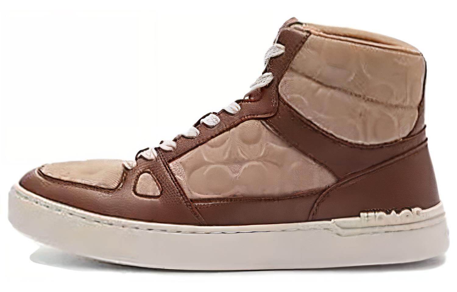 Buy Sneakers Kulit Tinggi Coach 'Coklat' CN323_TAU
