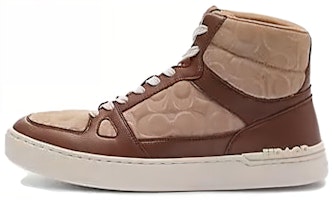 Coach High-Top Leather Sneakers 'Brown' CN323_TAU Coach High-Top Leather Sneakers 'Brown' CN323_TAU