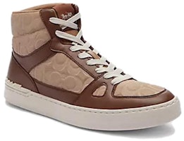 Sneakers Kulit Tinggi Coach 'Coklat' CN323_TAU Order Sneakers Kulit Tinggi Coach 'Coklat' CN323_TAU