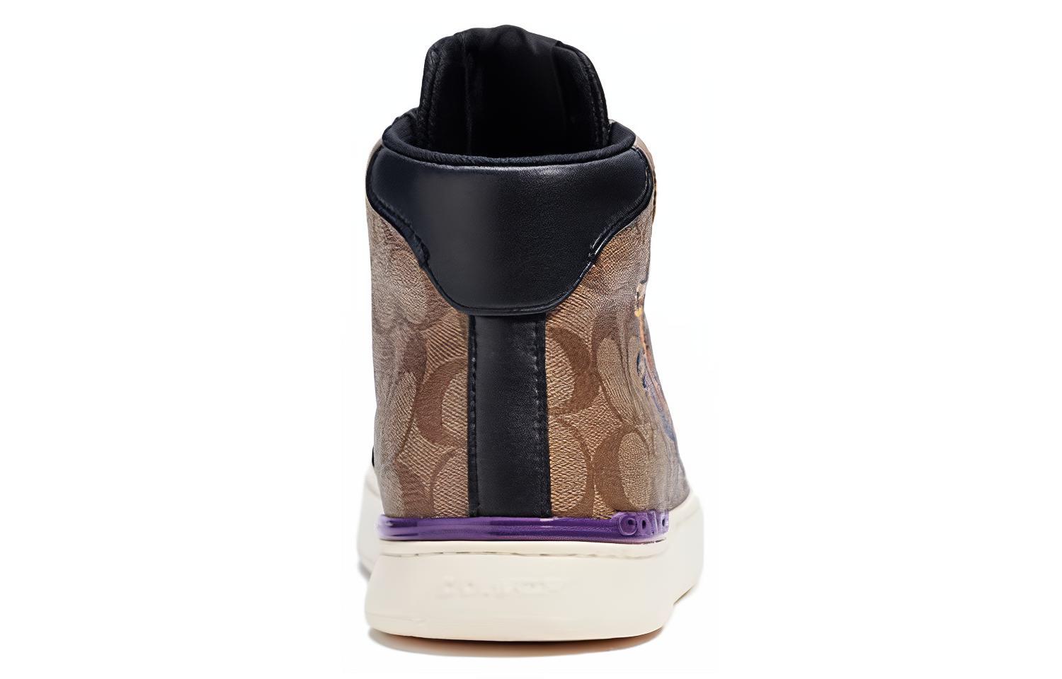 Coach High-Top Sneaker 'Black Leather' 圖 3