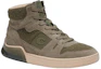 Order Coach Hoge Sneaker ''Militair Groen Fluweel'' CC814_ARY
