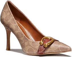 Coach High Heel Pumps 'Classic Brown Signature Print' G2749-NU3 Coach High Heel Pumps 'Classic Brown Signature Print' G2749-NU3