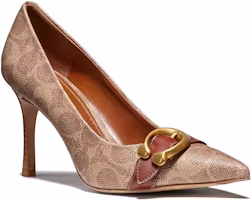 Coach High Heel Pumps 'Classic Brown Signature Print' G2749-NU3 Coach High Heel Pumps 'Classic Brown Signature Print' G2749-NU3