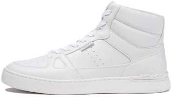 Coach High-Top Leather Sneaker 'White Comfort Casual' CC737_0PI Coach High-Top Leather Sneaker 'White Comfort Casual' CC737_0PI