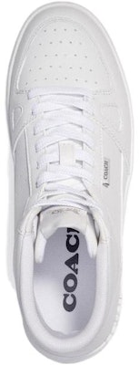 COACH蔻馳 皮革 舒適休閒 高筒 板鞋 男款 白色 Lookbook COACH蔻馳 皮革 舒適休閒 高筒 板鞋 男款 白色