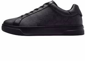 COACH Highline Black Leather Low-Top Lace-Up Sneakers CCN62-MFQ COACH Highline Black Leather Low-Top Lace-Up Sneakers CCN62-MFQ
