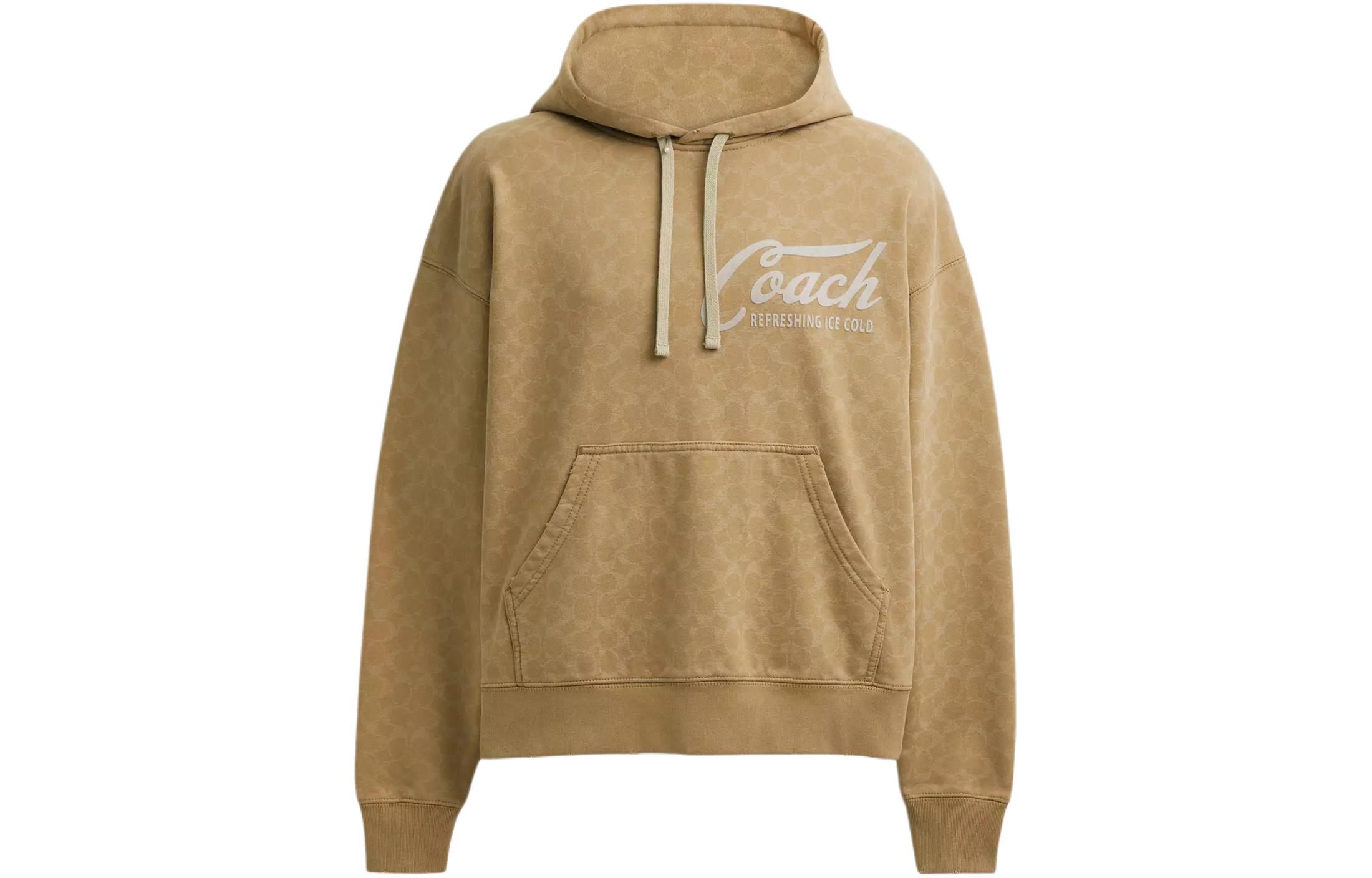 Order Sudadera Coach Khaki con Logo de Letras Impreso CS788-KHA