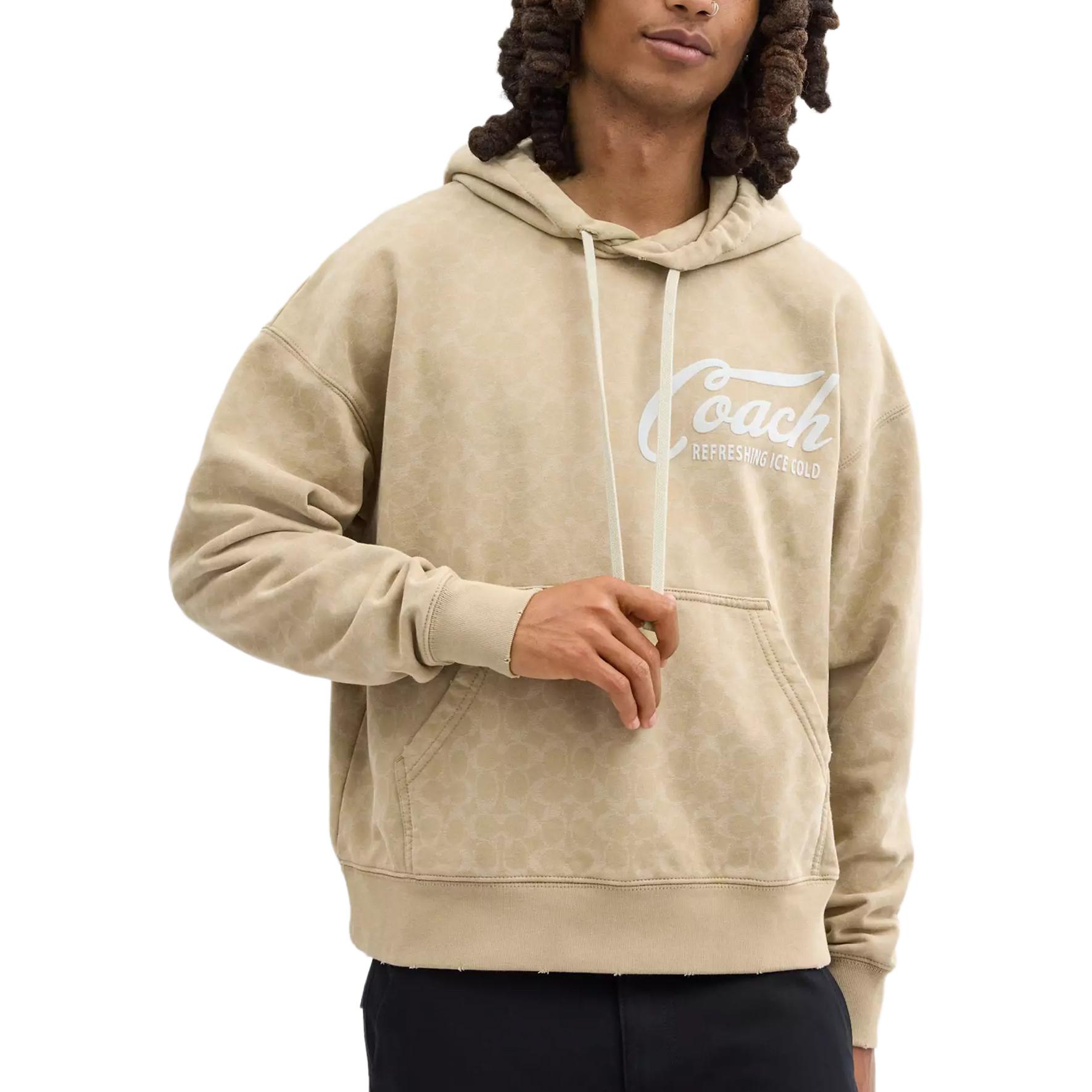 Lookbook Sudadera Coach Khaki con Logo de Letras Impreso CS788-KHA