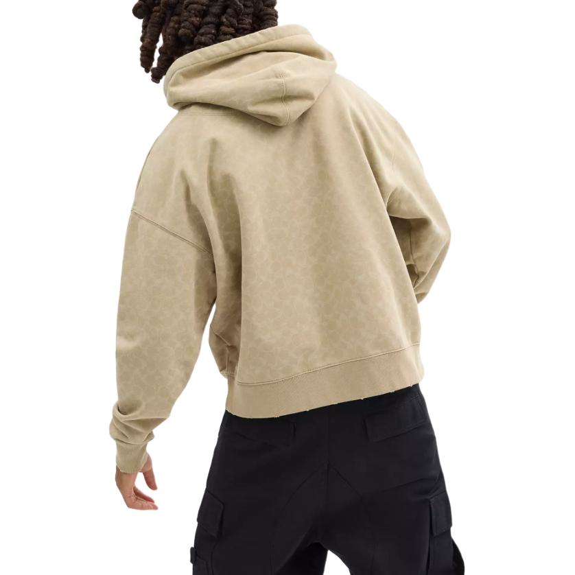 Shop Sudadera Coach Khaki con Logo de Letras Impreso CS788-KHA