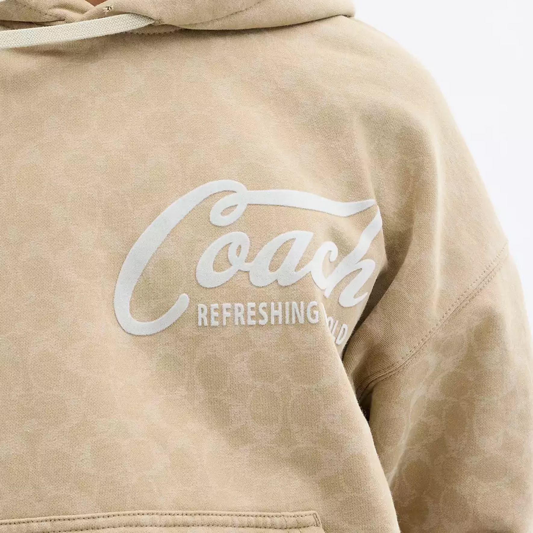 Purchase Sudadera Coach Khaki con Logo de Letras Impreso CS788-KHA