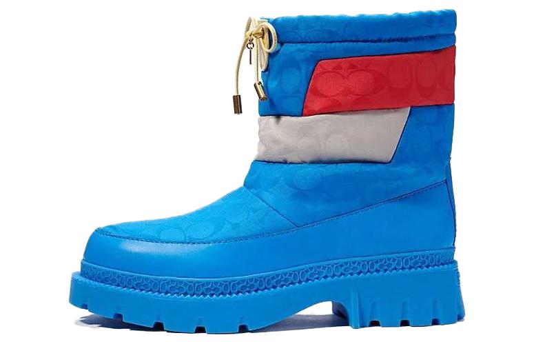 Buy 蔻驰蓝色舒适休闲皮革踝靴 C8341_TPF