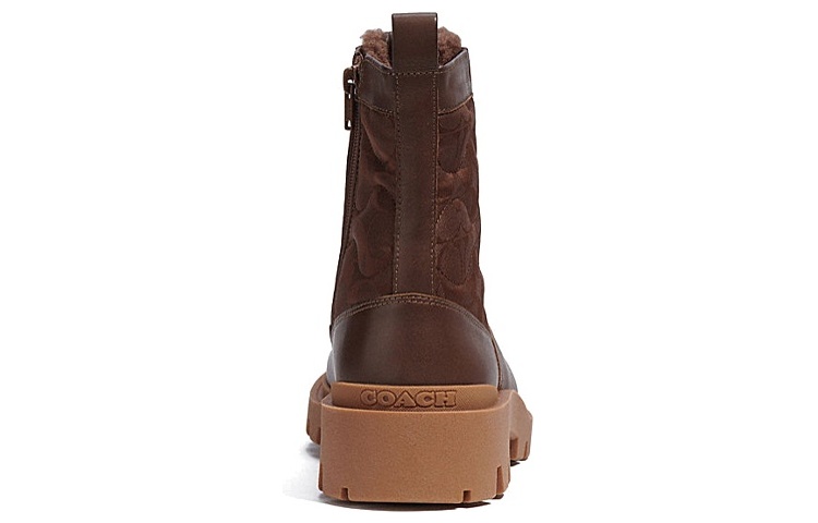 Coach Leather Lace-Up Boot 'Brown Fashion' 圖 4