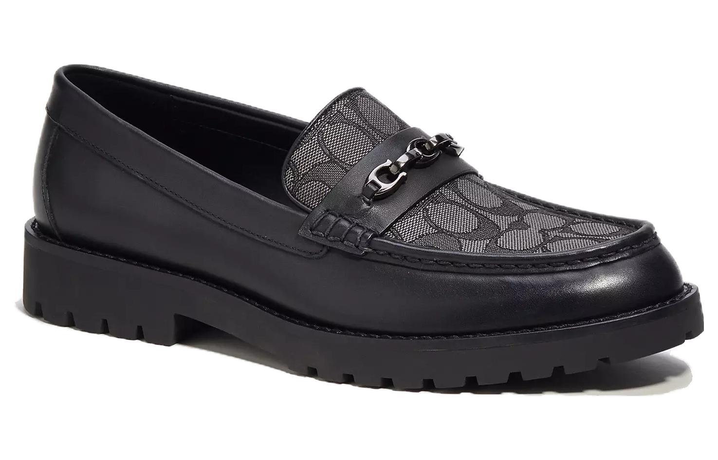 Shop Kasut Loafer Kulit Coach 'Hitam Selesa Kasual' CK488_UTC