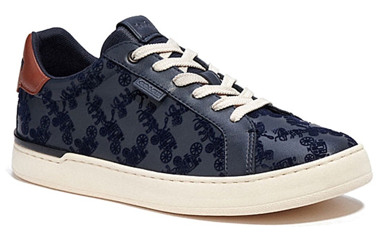 Order 蔻驰蓝色时尚皮革低帮运动鞋 CF137_BHP