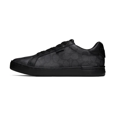 Coach Leather Low Top Lace-up 'Fashion Sneaker Black'