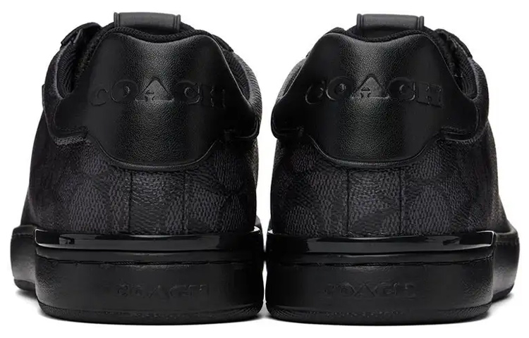 Shop コーチ レザー ローカットスニーカー (黒) CG999_CQGY