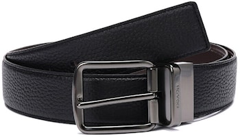 COACH Leather Reversible Belt for Men - 3.7cm 64099-BKMA COACH Leather Reversible Belt for Men - 3.7cm 64099-BKMA