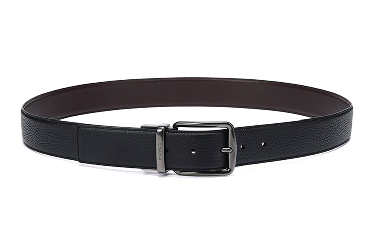 Shop コーチ メンズ用リバーシブルレザーベルト - 幅3.7cm 64099-BKMA