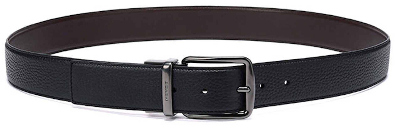 コーチ メンズ用リバーシブルレザーベルト - 幅3.7cm 64099-BKMA Shop コーチ メンズ用リバーシブルレザーベルト - 幅3.7cm 64099-BKMA