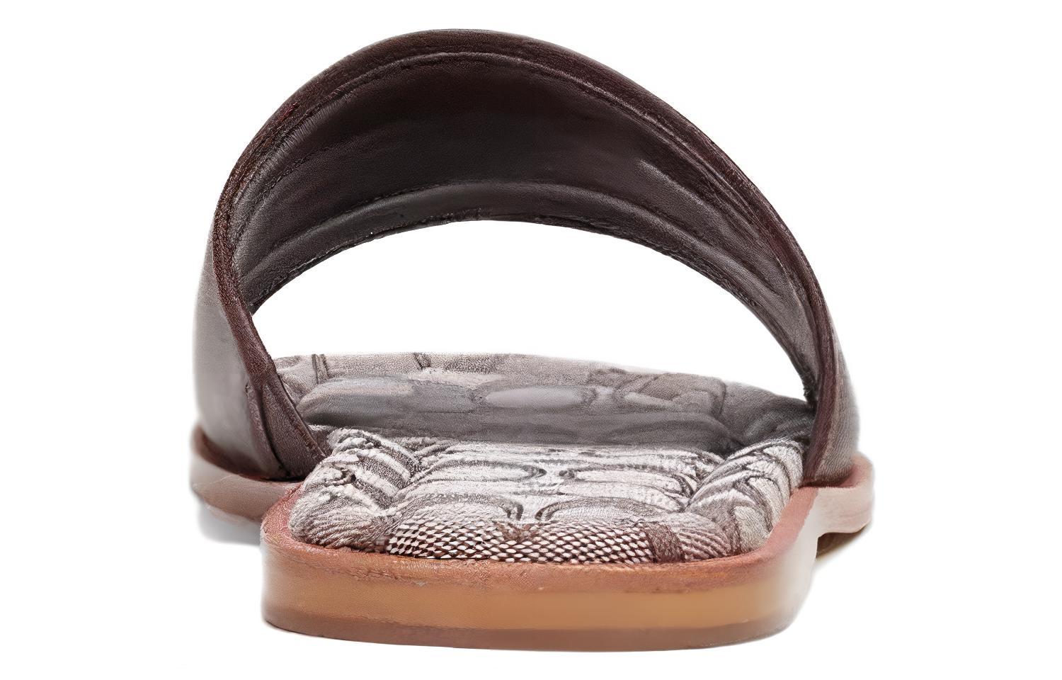 Coach Leather Slide 'Brown' 圖 4