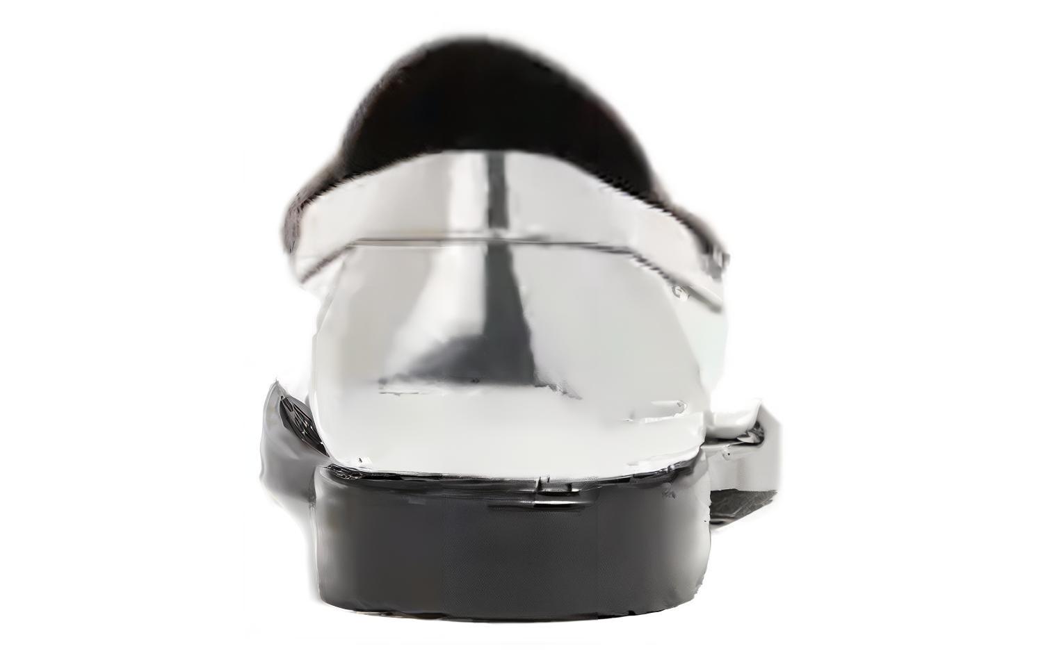 Coach Leather Slip-On Loafers 'Silver' 圖 5