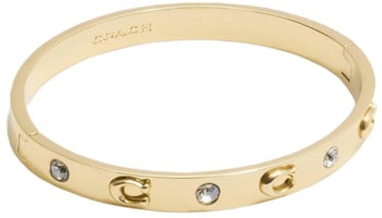 COACH Letter Logo Gold Bracelet Unisex Couple Design - Gold. 37455892GLD COACH Letter Logo Gold Bracelet Unisex Couple Design - Gold. 37455892GLD