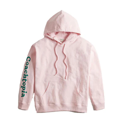 COACH Letter Print Pink Hoodie Unisex Long Sleeve. CK160-LRD
