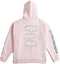 Lookbook COACH Letter Print Pink Hoodie Unisex Long Sleeve. CK160-LRD