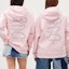 Purchase COACH Letter Print Pink Hoodie Unisex Long Sleeve. CK160-LRD