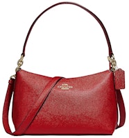 Coach Lewis Shoulder Bag Classic Leather Red Coach Lewis Shoulder Bag Classic Leather Red
