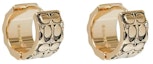 Order COACH Pendientes Unisex de Latón Dorado con Logo - Estilo Pareja - Oro 37341903GLD230