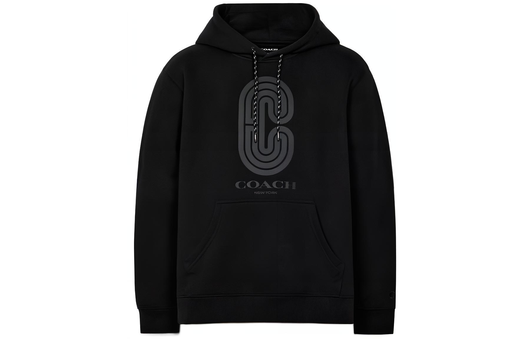 COACH Logo Graphic Hoodie Black C5208-BLK