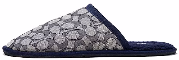Coach Logo Jacquard Fashion Slide 'Ocean Blue' C7078_QNH Coach Logo Jacquard Fashion Slide 'Ocean Blue' C7078_QNH