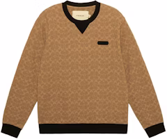 COACH Logo Print Crewneck Pullover Sweatshirt Brown. C5760-RYU COACH Logo Print Crewneck Pullover Sweatshirt Brown. C5760-RYU
