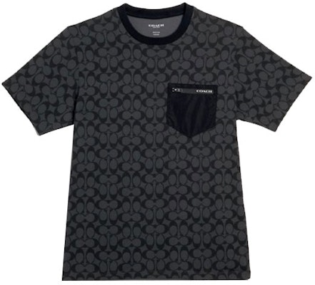 コーチ ロゴプリント クルーネックTシャツ ブラック 89749-OY2 Order コーチ ロゴプリント クルーネックTシャツ ブラック 89749-OY2