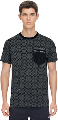 コーチ ロゴプリント クルーネックTシャツ ブラック 89749-OY2 Shop コーチ ロゴプリント クルーネックTシャツ ブラック 89749-OY2