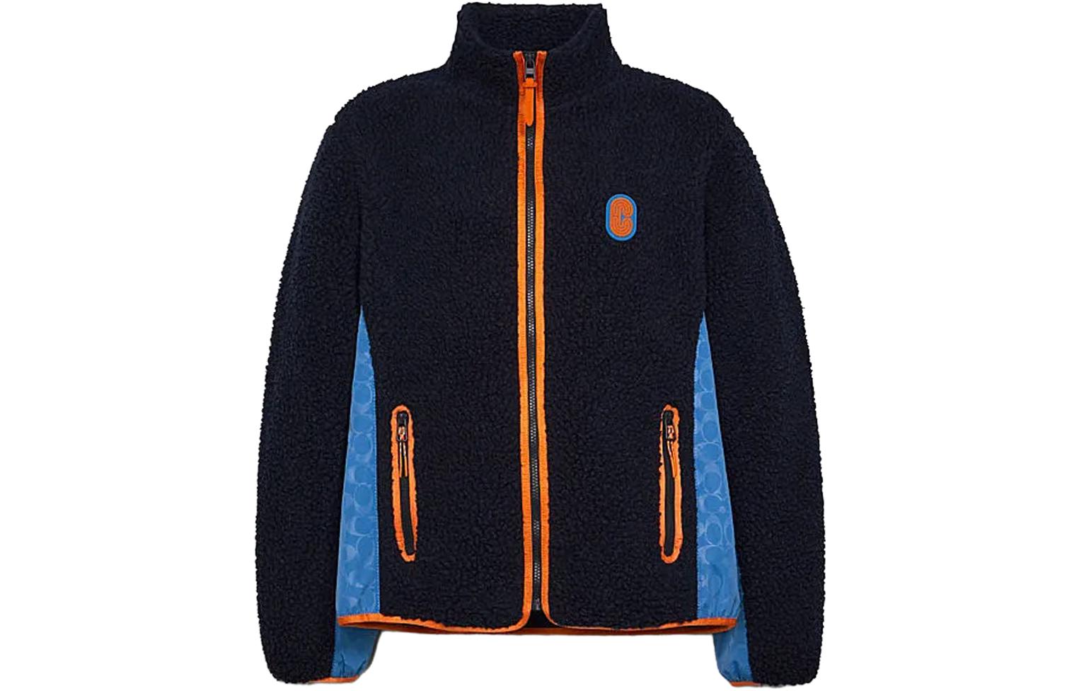 COACH Logo Zipper Long-Sleeve Jacket for Men C5214-DWP