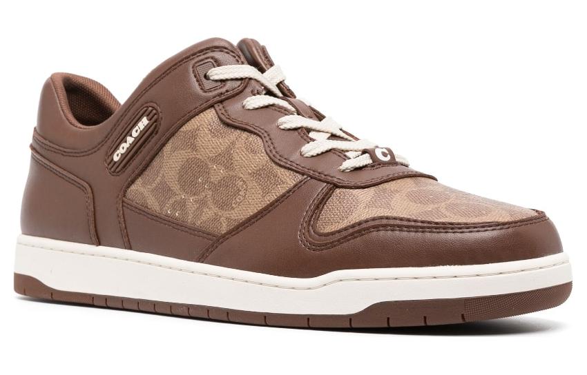 Lookbook Kasut Coach Low-Top 'Kulit Coklat' CI313_SAD